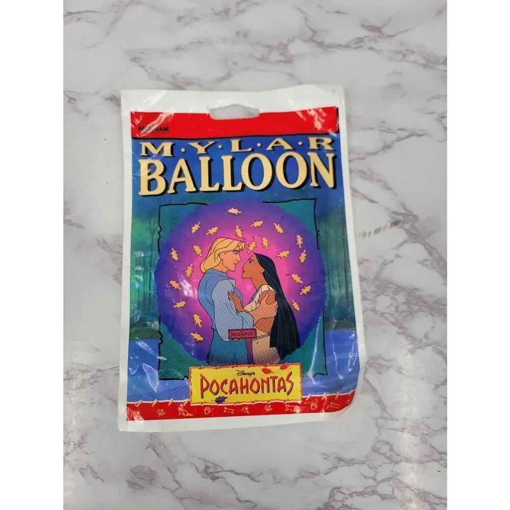 Pocahontas Vintage 90s Disney Mylar Foil Helium Balloon New In Package Deadstock